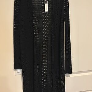 Chic Black Knit Cardigan